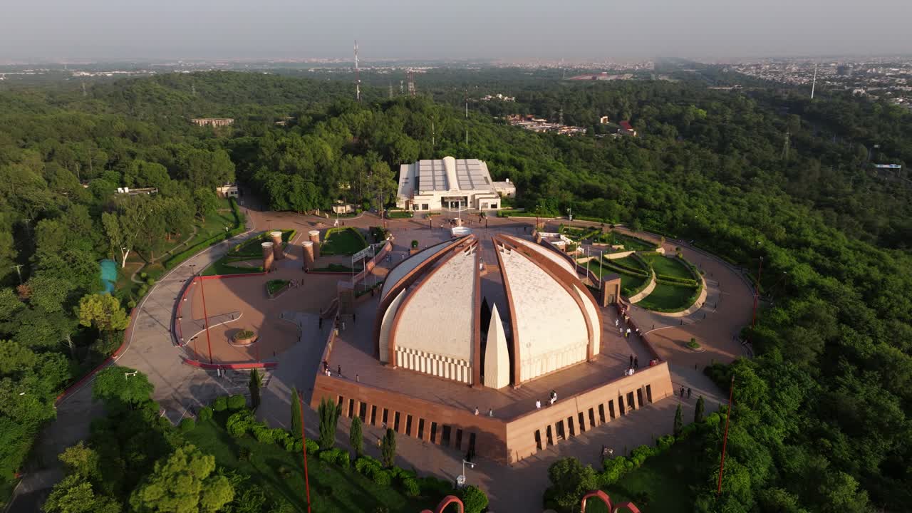 Panoramic View Above Pakistan National Monument and Museum. Islamabad