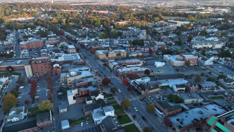 ephrata, pennsylvania during autumn morning