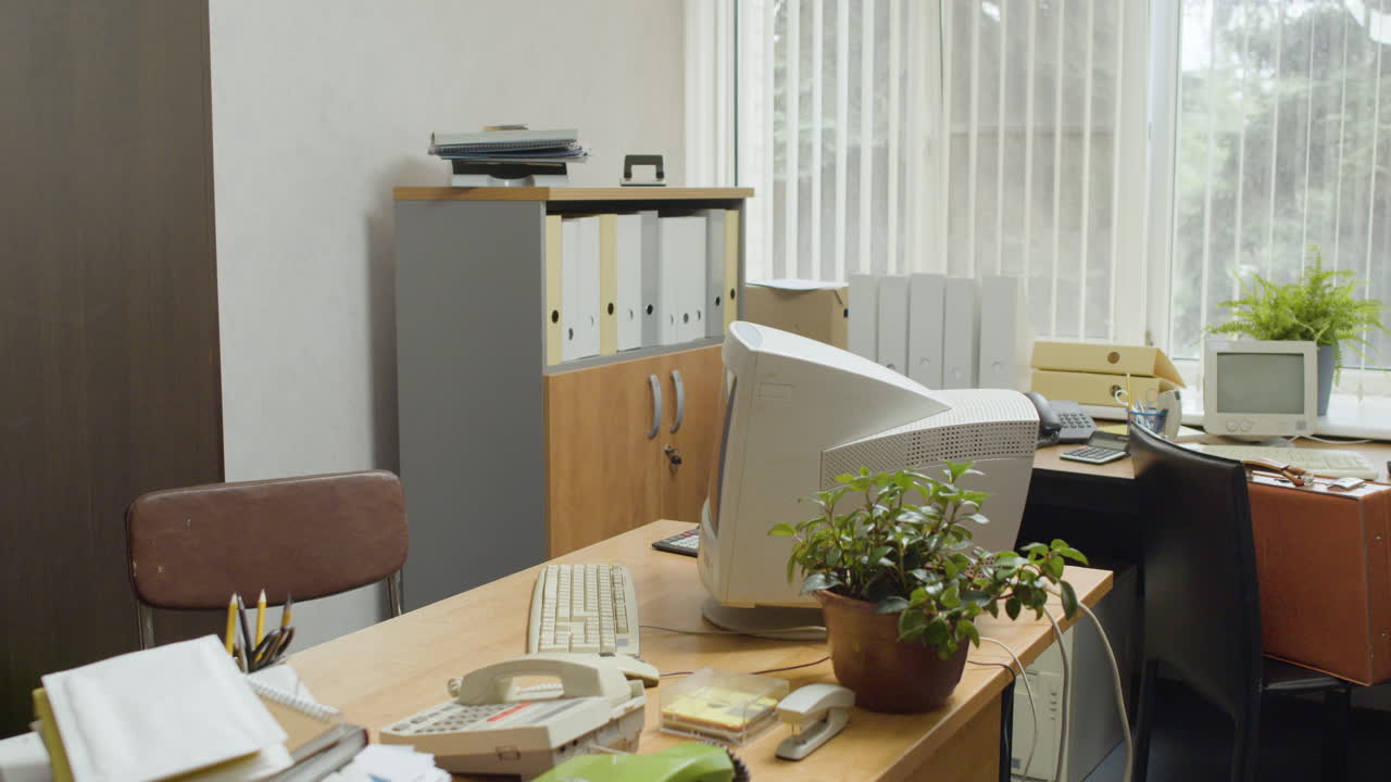 빈티지 사무실.
