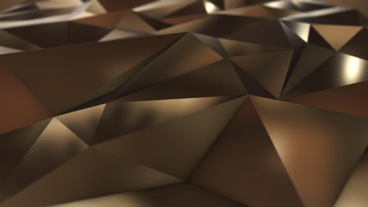 золотое абстрактное низкое политреугольное поле