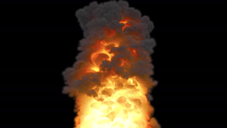 efecto visual de la explosión