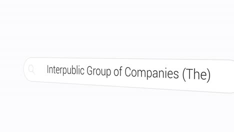 el tipo de grupo interpúblico de empresas en el motor de búsqueda