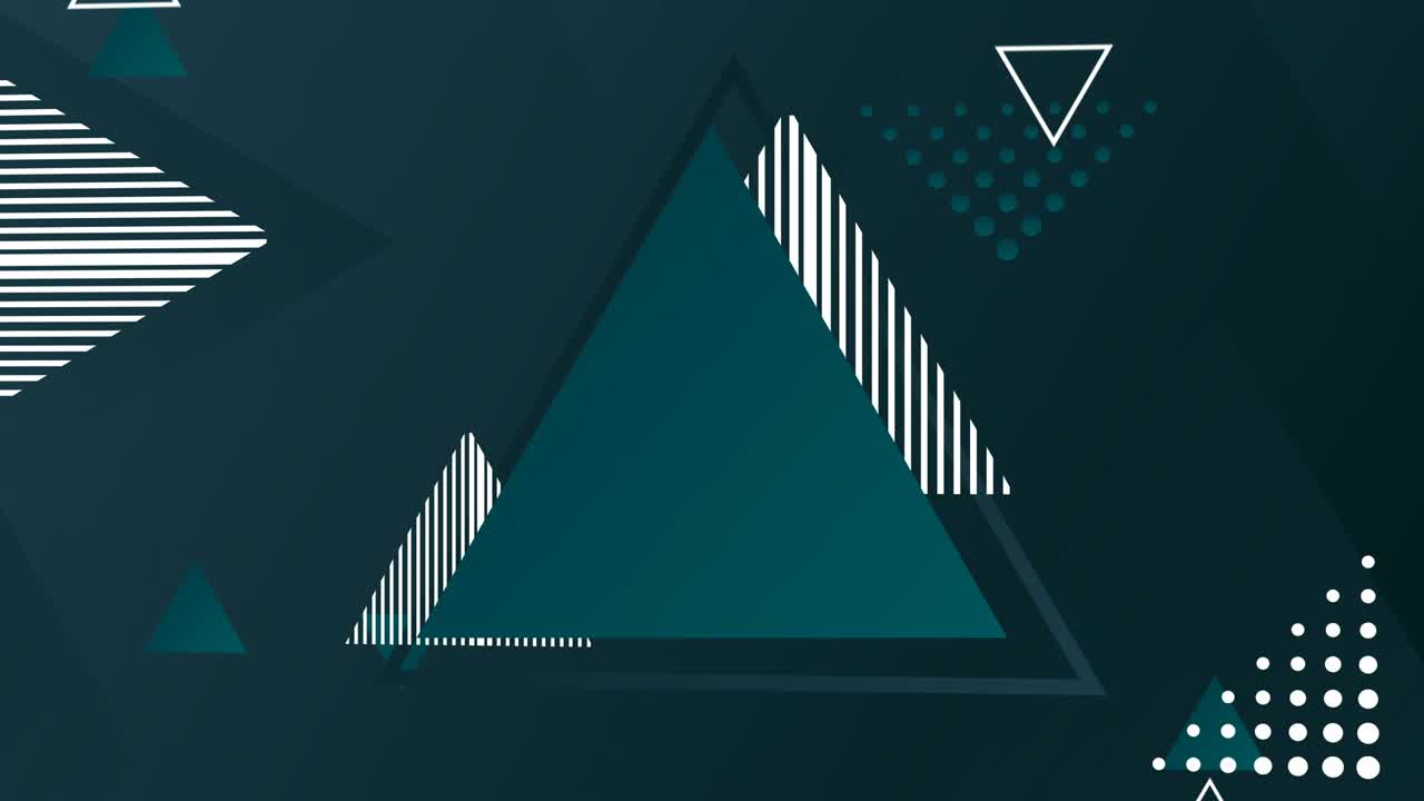 animación de un fondo simple con un triángulo