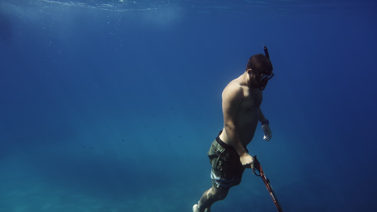 Freediver Underwater