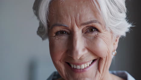 portrait of a smiling senior woman