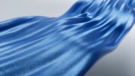 flowing blue silky fabric