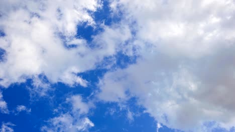 blauer himmel und weiße wolken, zeitverlauf.