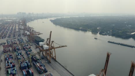 Container-Port-Cranes-by-River