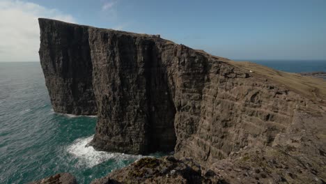 traelanipa, slave mountain cliffs in the faroe islands