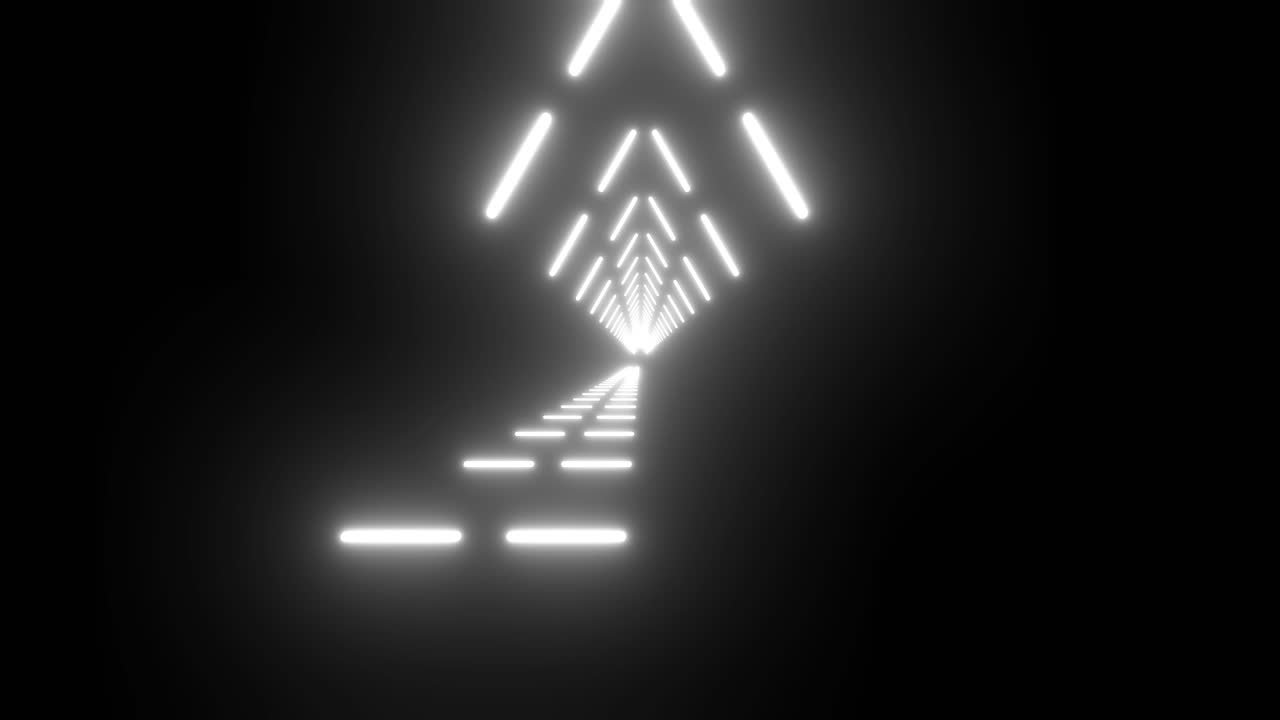 túnel de neón abstracto