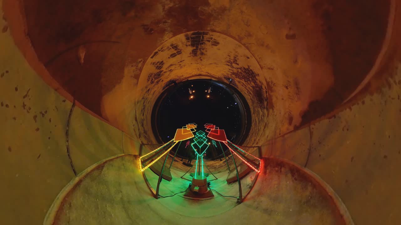 노랑, 초록, 빨강 - 겨울 밤의 도시 공간 장식