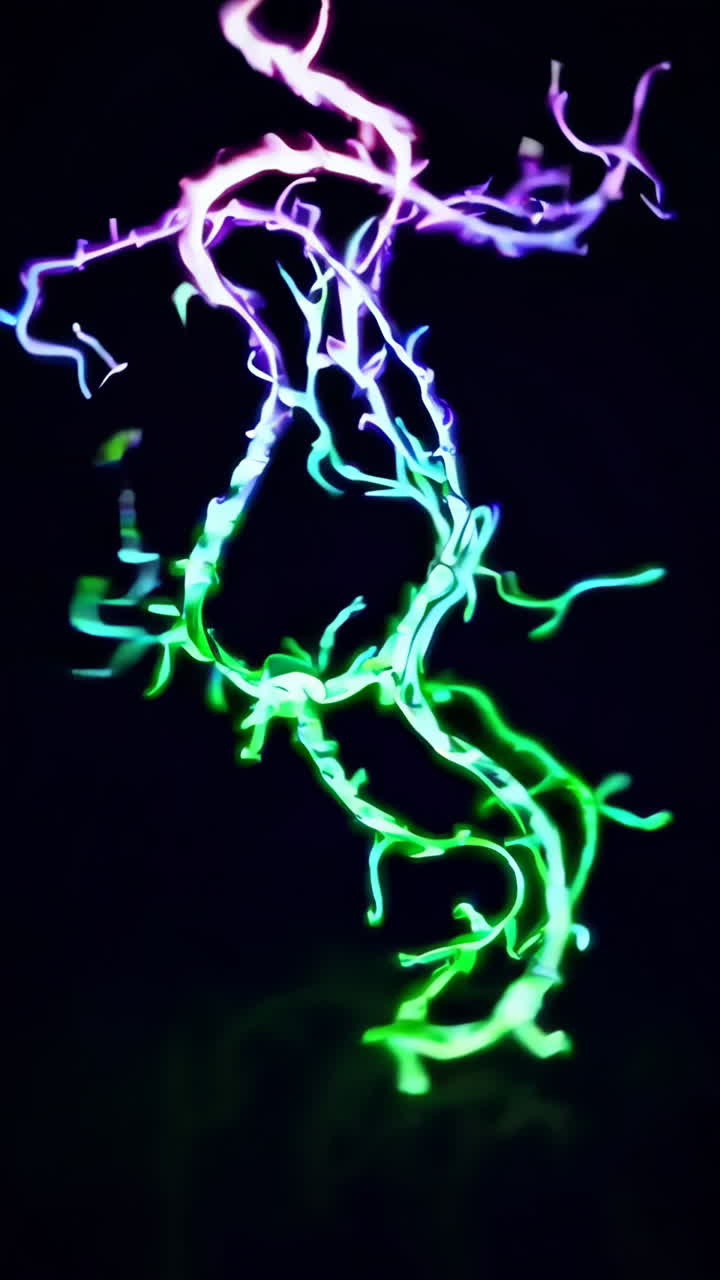 Abstract Glowing Branches