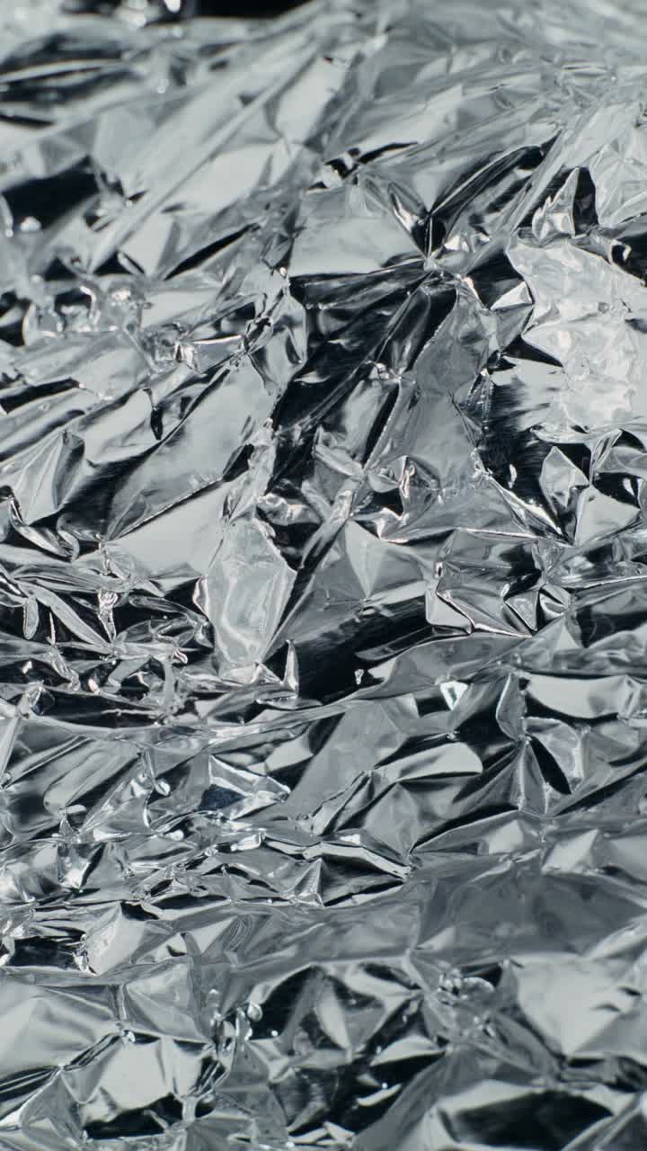 Crumpled Aluminum Foil Texture
