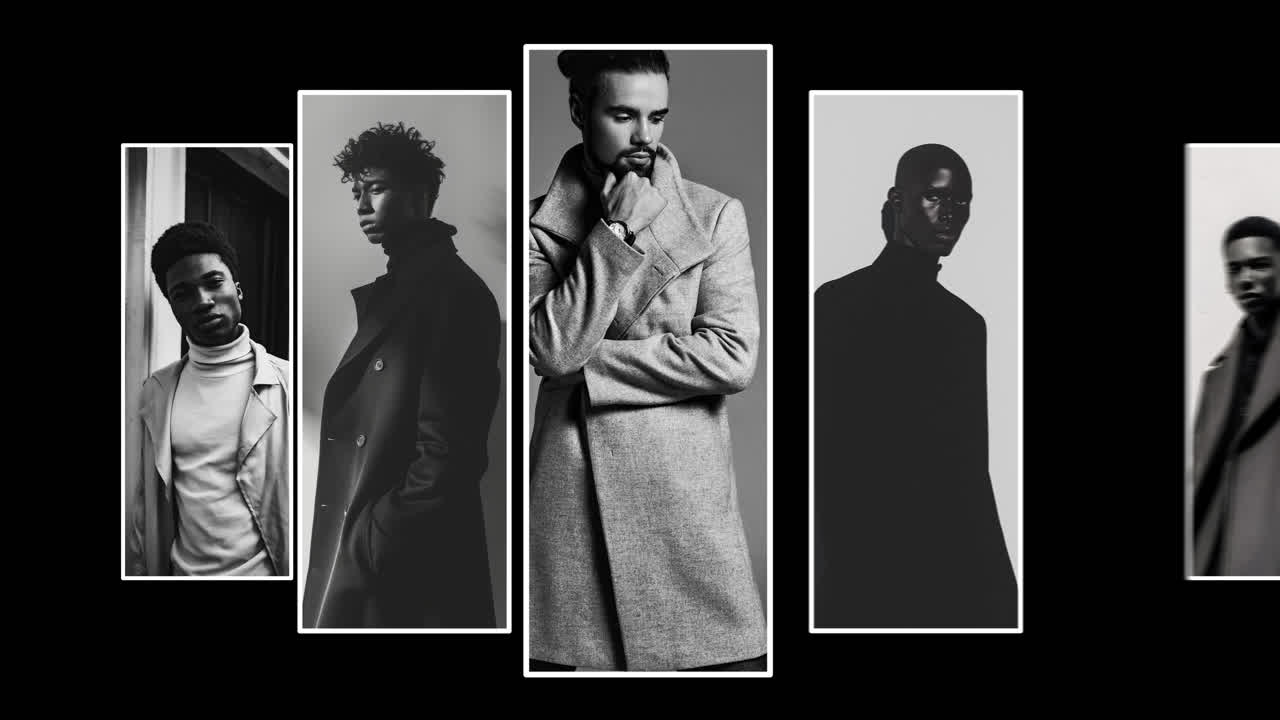 Men's Winter Fashion Overcoat Collection