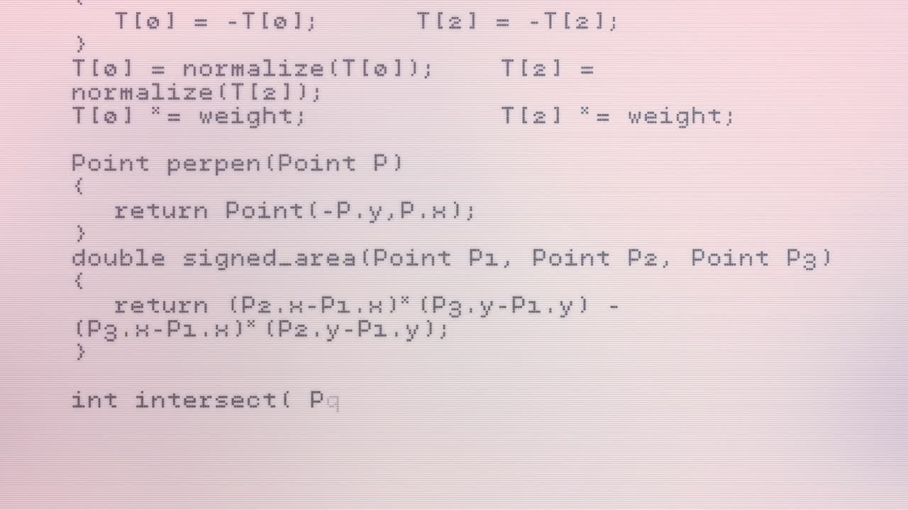 Animation of data processing against pink gradient background