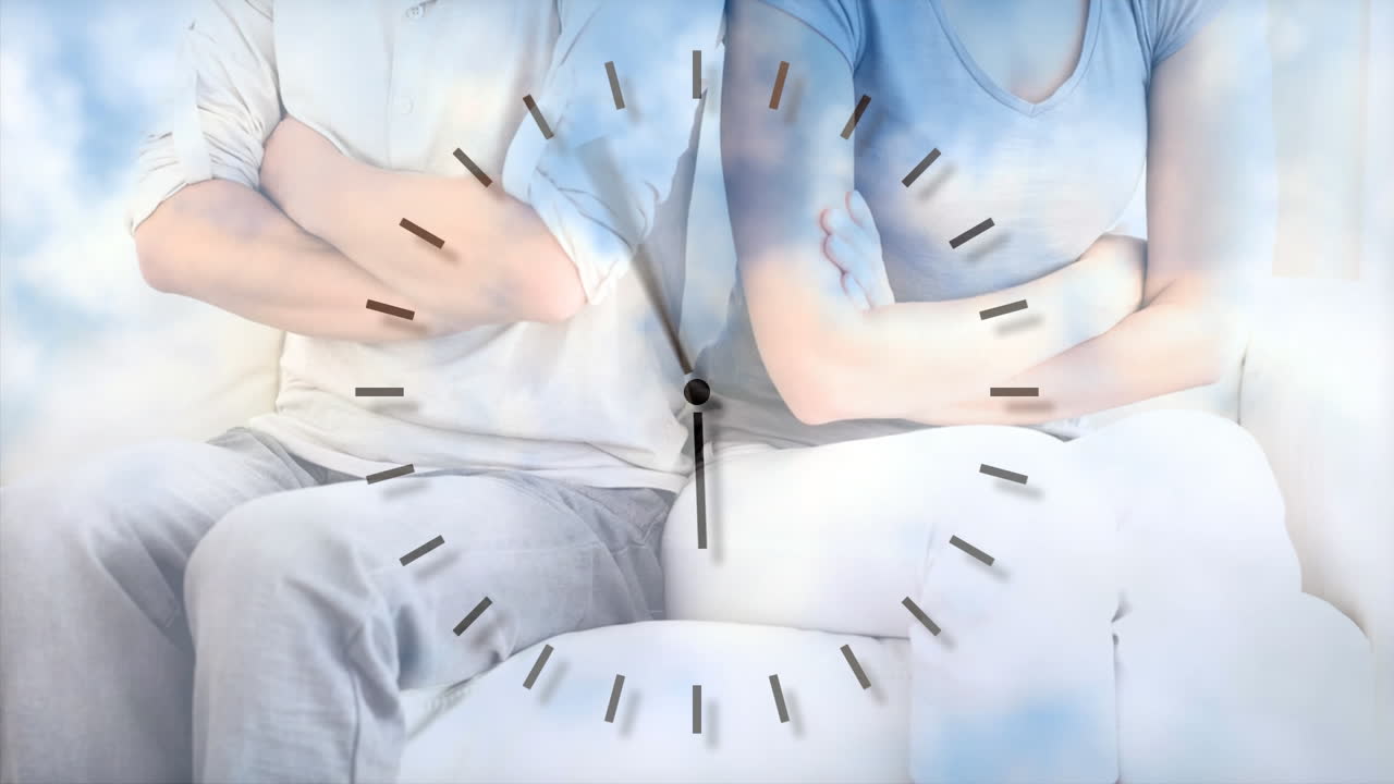 관계 문제를 보여주는 개념적 디지털 애니메이션 4k