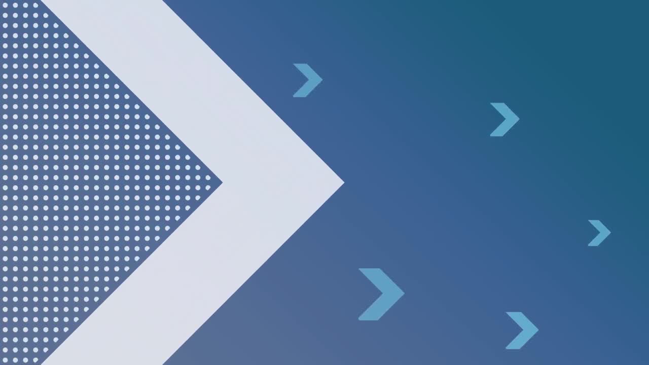 animación de flechas en fondo azul