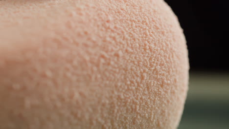 close-up of a pink dessert