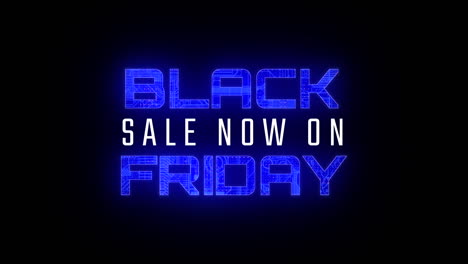 Black-Friday-Sale-now-on-animated-text-graphic,-full-screen