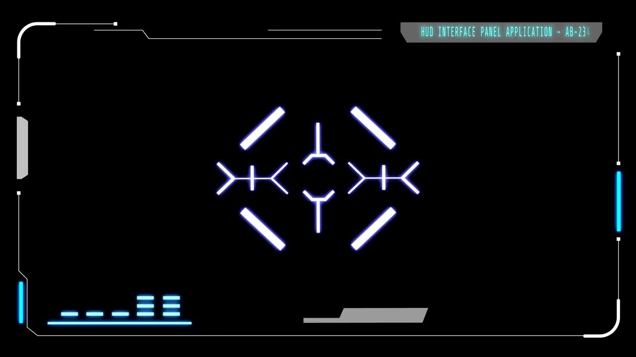 HUD Futuristic Elements Target Monitor User Control Interface Screen Panel