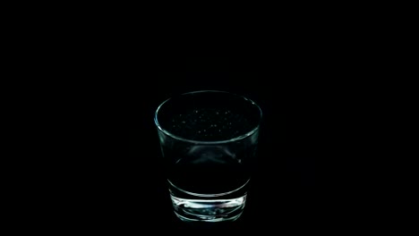 hurricane in a glass of water (dark) 4k (loop)