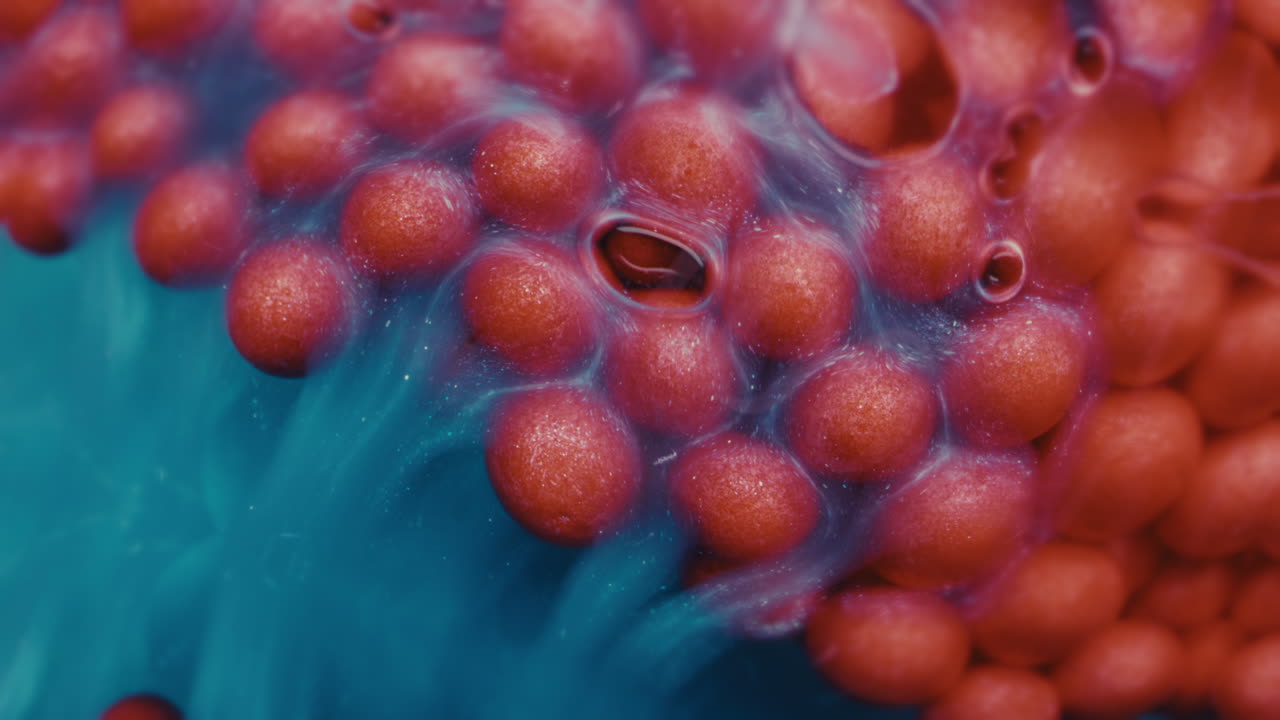 textura líquida abstracta roja y azul