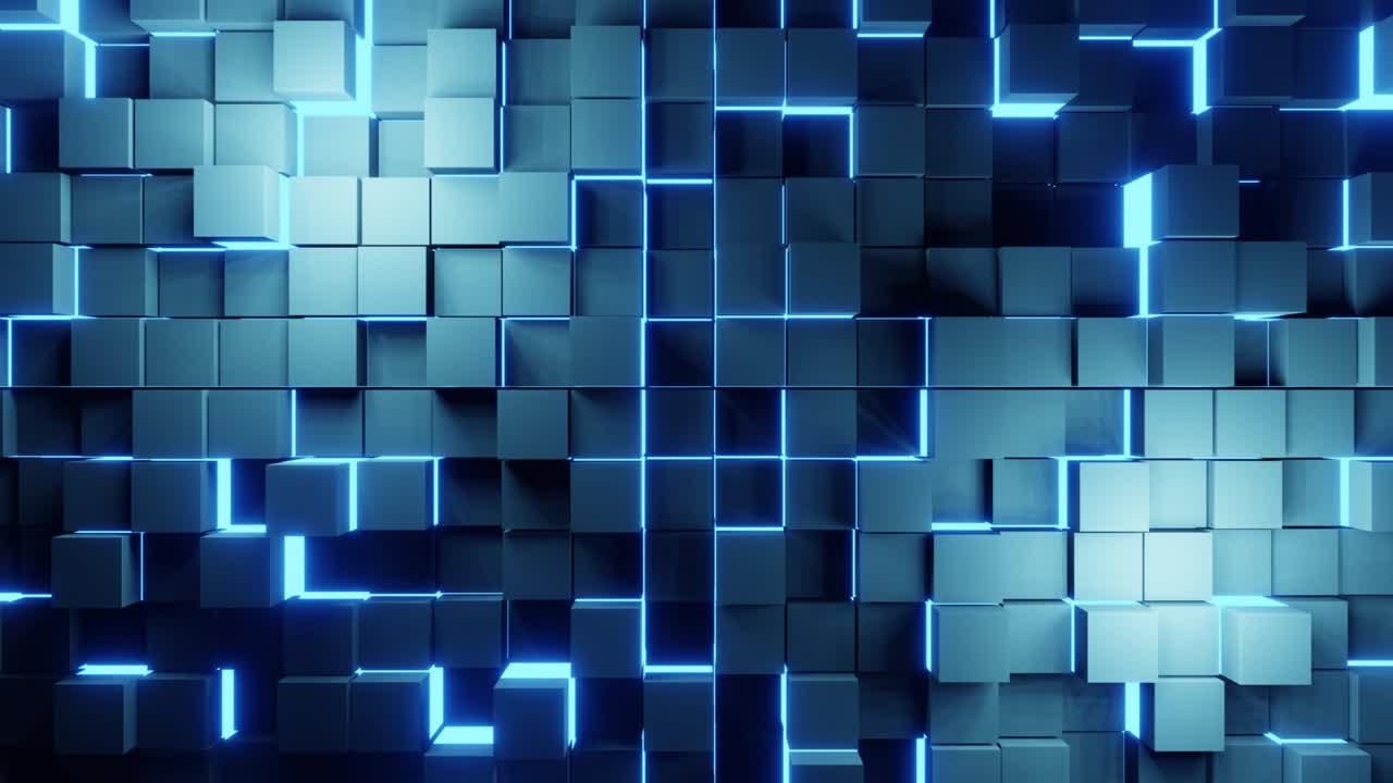 fondo de pared de ladrillo de metal frío vj bucle