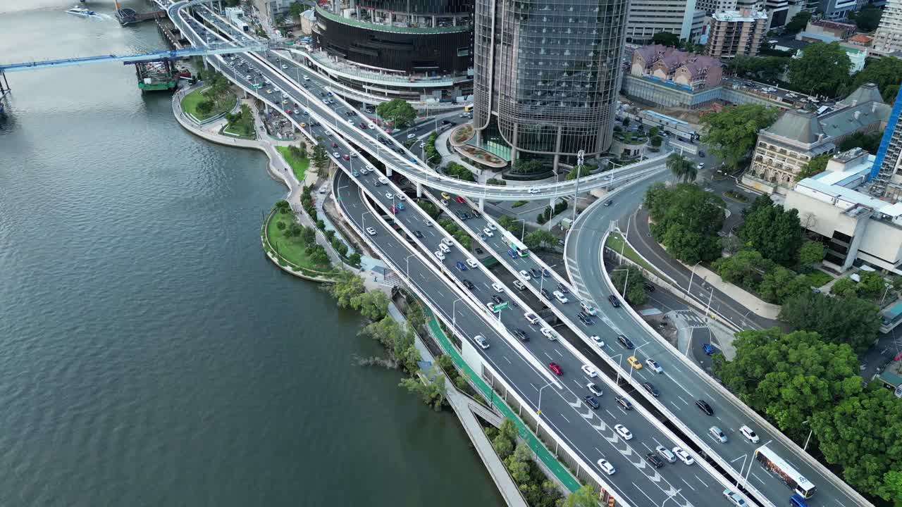 1 william st, brisbane, brisbane city의 queens wharf 카지노 개발 배경의 기지 드론 샷