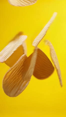 falling potato chips