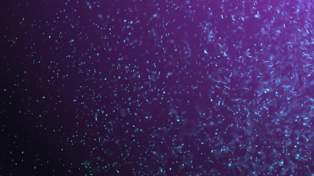 Animation of blue light spots on purple background