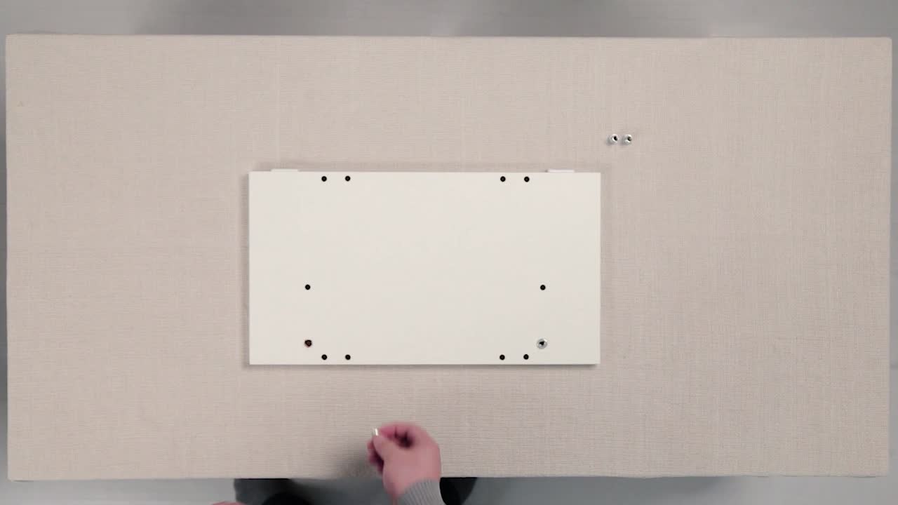 Installing a White Panel on a Tabletop
