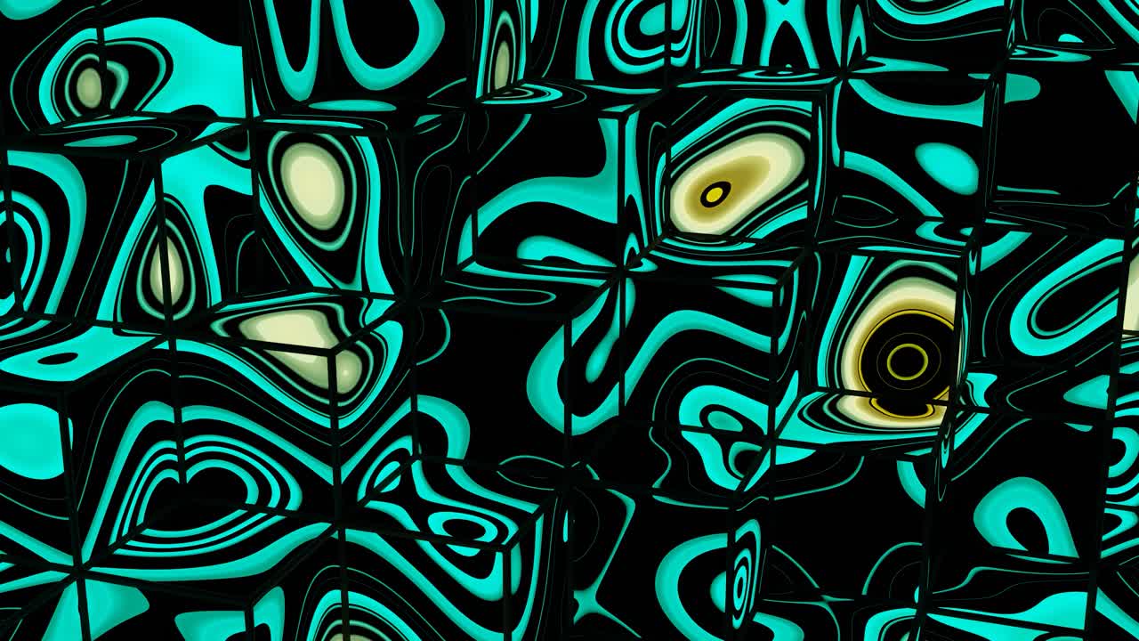 cubos geométricos abstractos con remolinos