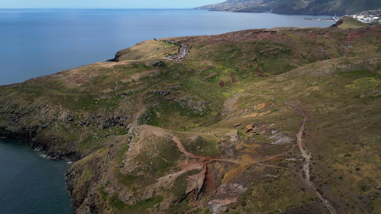 화산 마데라 하이킹 계곡 경로 포르투갈의 폰타 데 사우 로렌코 산악 풍경