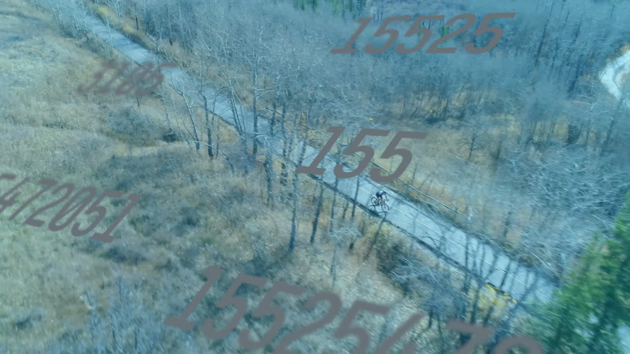 App user exploring rural trail mapping technology, with animated terrain lines and data points