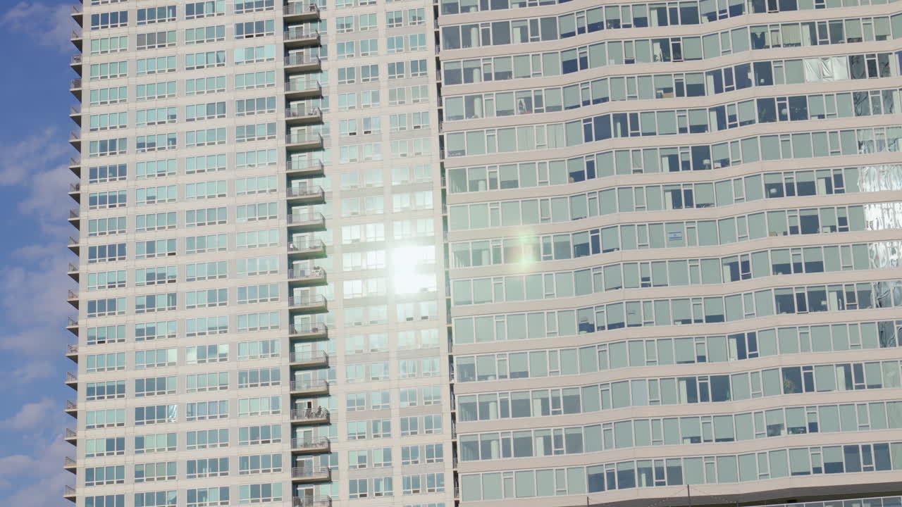 Modern high-rise buildings in the city