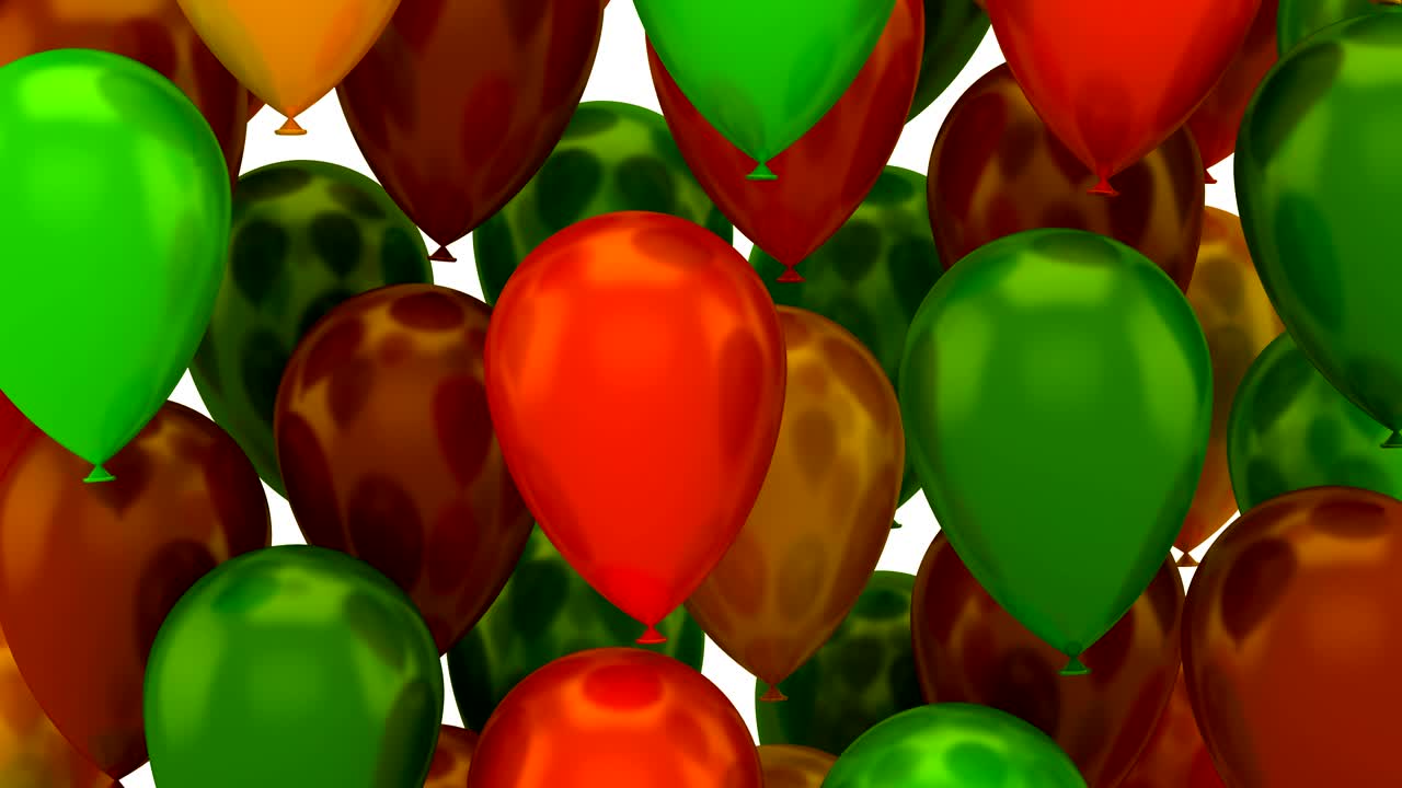 los globos que vuelan hacia arriba