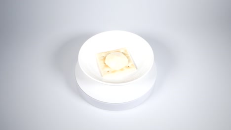 square crackers with mayonnaise