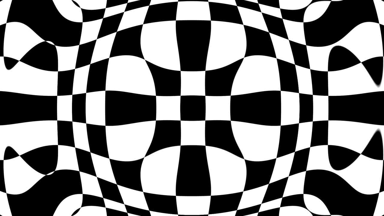 gotas de agua en el tablero de ajedrez animación de fondo de cuadrados blancos negros abstractos