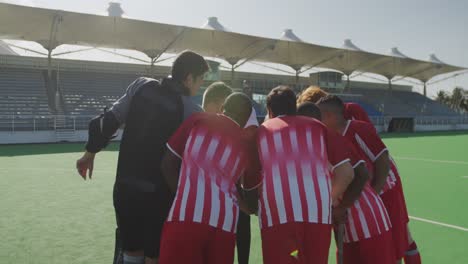 hockey players preparing before a game