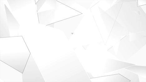light grey abstract technology polygonal video animation