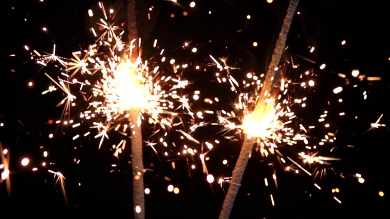 fuegos artificiales de chispas