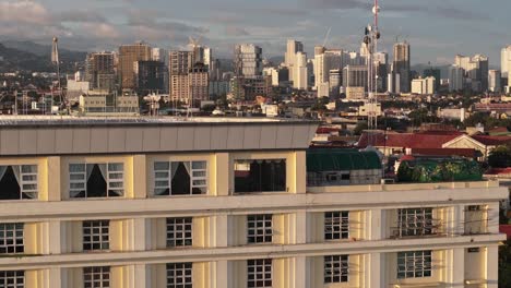 Crane-up-reveal-of-Cebu-City-Skyline-Philippines