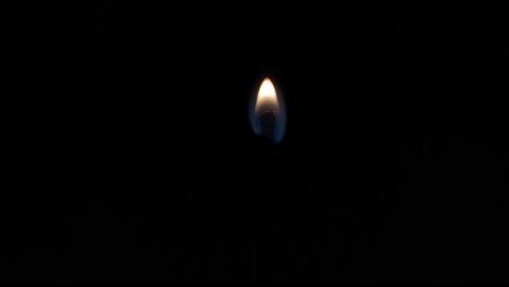 4K. Lighting a match. Burns down till total darkness