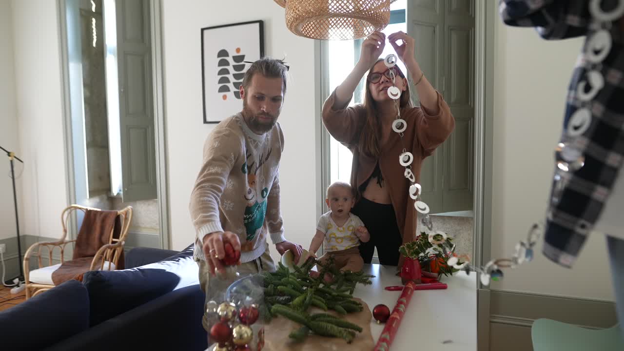 Family Decorating for Christmas