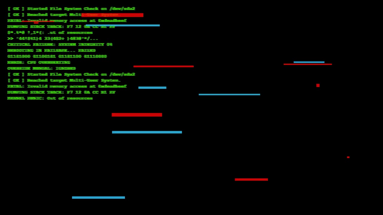 System Error Kernel Panic Displaying on Computer Screen