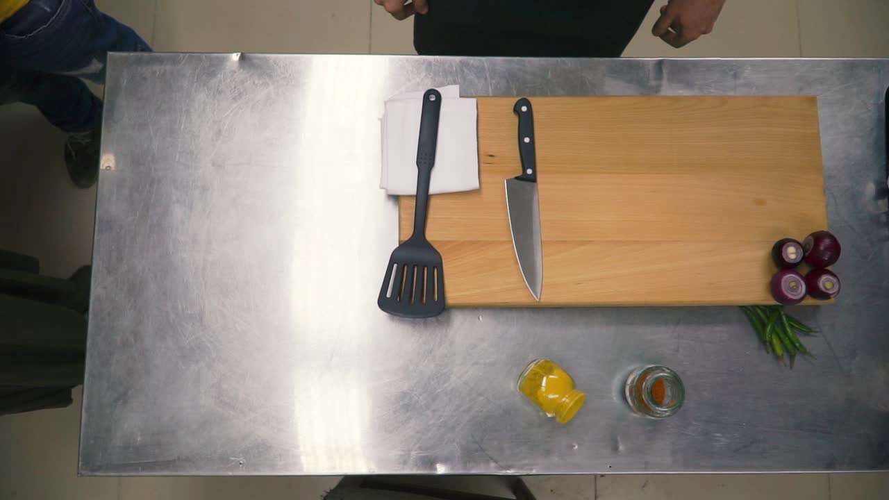 preparación de la cocina