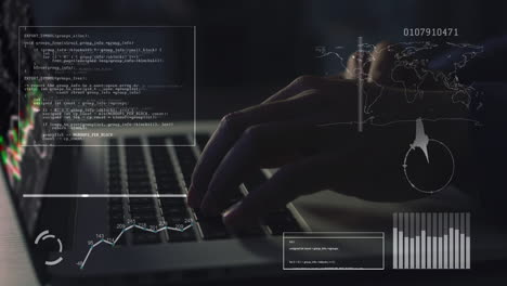 seguridad cibernética, hackers y código de diseño web