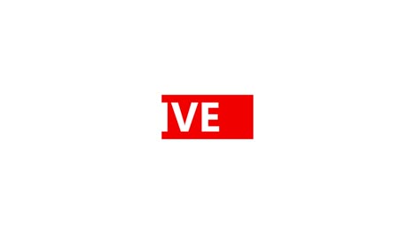 diseño de animación de bucle simple icono de transmisión en vivo