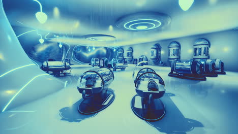futuristic medical facility showcasing advanced health technology and design