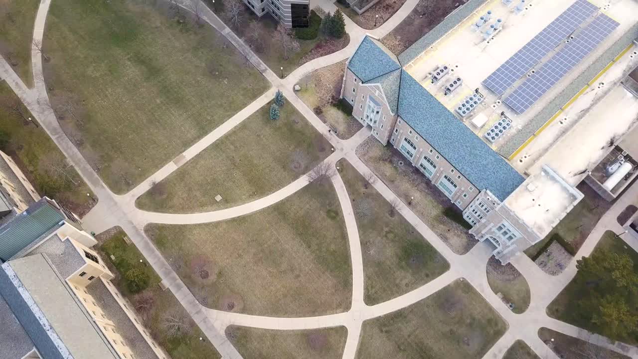 4k 시네마틱 항공 - 노트르담, 인디애나 - 축구